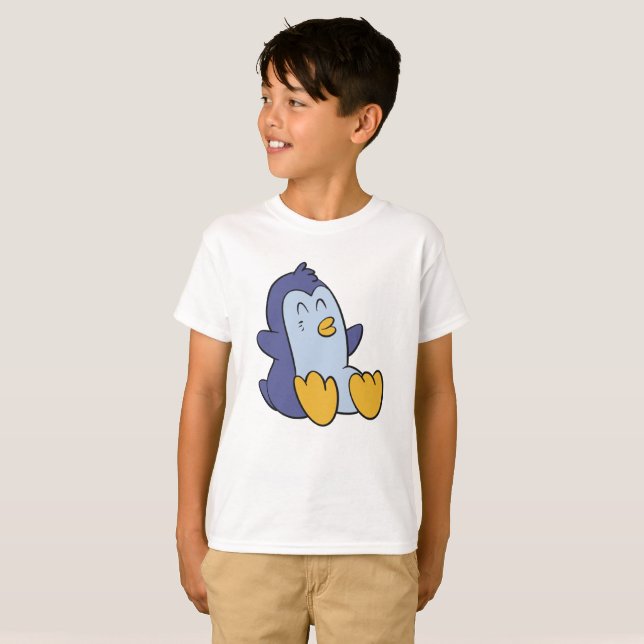 Happy Baby penguin | choose background colour T-Shirt (Front Full)