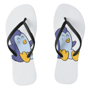 Happy Baby penguin   choose background colour Thongs