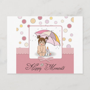 happy baby postcard