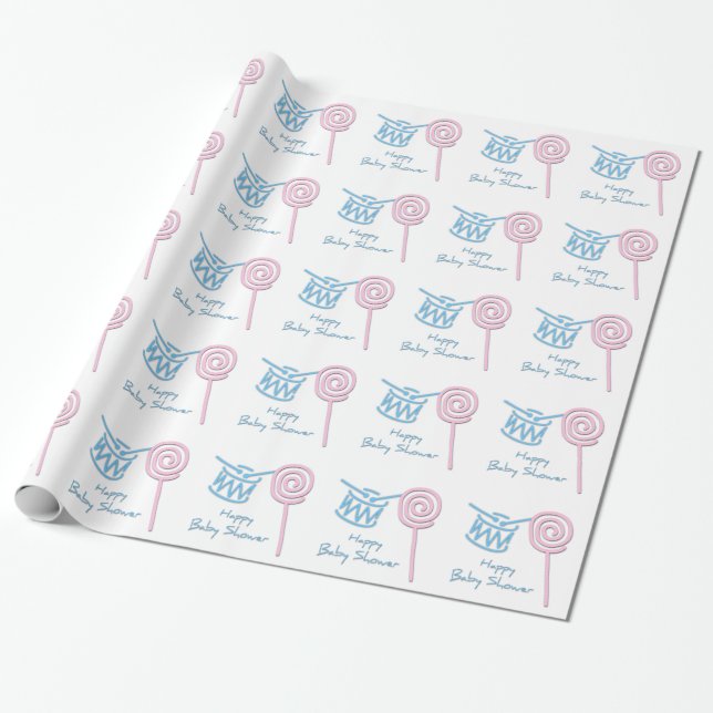 Happy Baby Shower Wrapping paper (Unrolled)
