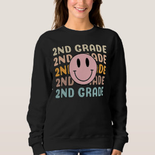 Happy Back To School 2nd Grade Team Smiler Teacher Sweatshirt