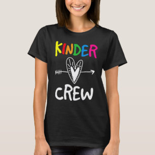 Happy Back To School Kinder Crew Kindergarten Tea T-Shirt