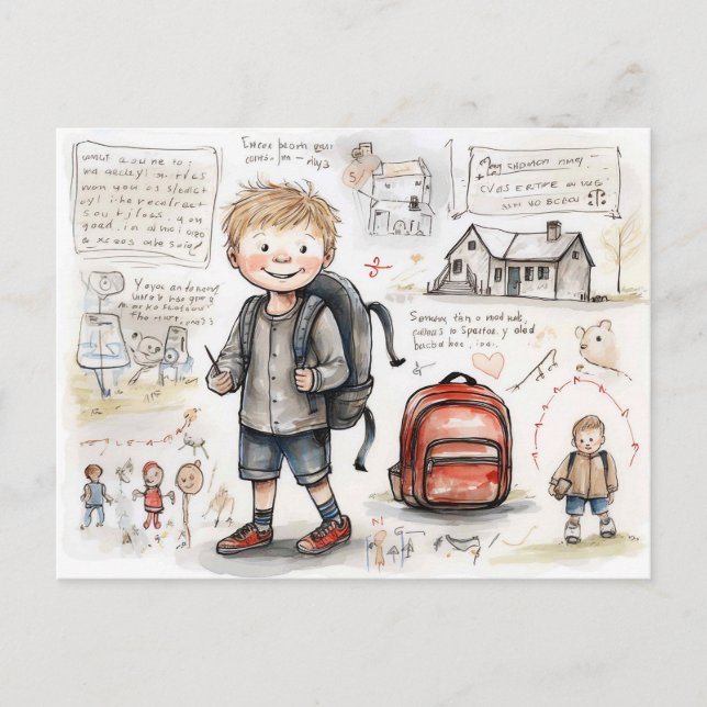 Happy Back to School Postcard (Front)
