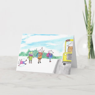 Happy Back-to-School Rats Card