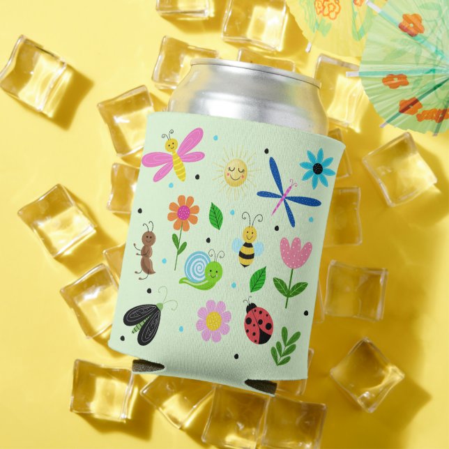 Happy Backyard Critters Can Cooler (In Situ Summer)