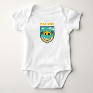 Happy Badge Baby Bodysuit