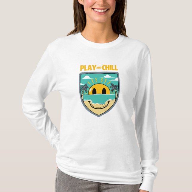 Happy Badge T-Shirt (Front)