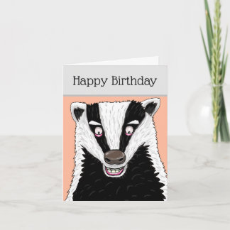 Happy Badger Birthday! Card