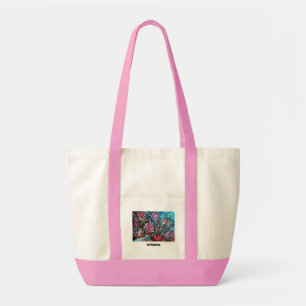 HAPPY Bag with semi-abstract roses