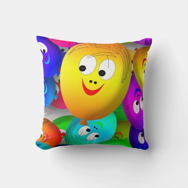 happy balloons cushion (Front)