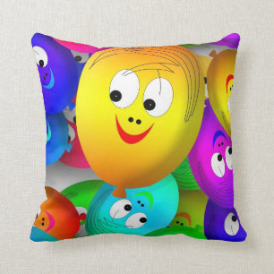 happy balloons cushion