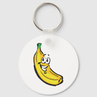 happy banana key ring
