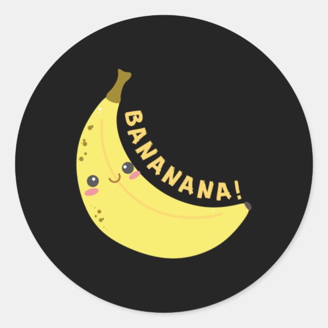 Happy Banana Sticker  (Front)