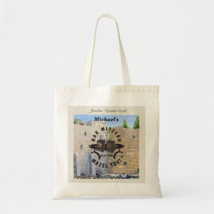 Happy Bar Mitzvah Jerusalem Kotel Western Wall Tote Bag