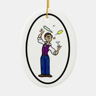 Happy Bartender Day Ornament - Male Bartender