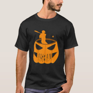 Happy Baseball Halloween Pumpkin Costume Who Love T-Shirt