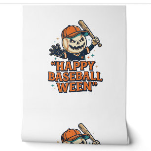 Happy Baseball Ween Vintage Halloween Baseball Des Wallpaper