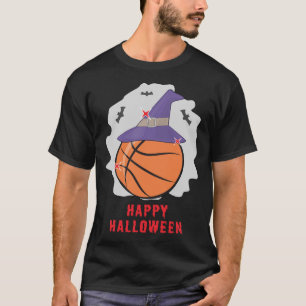 Happy Basketball Halloween - Funny T-Shirt