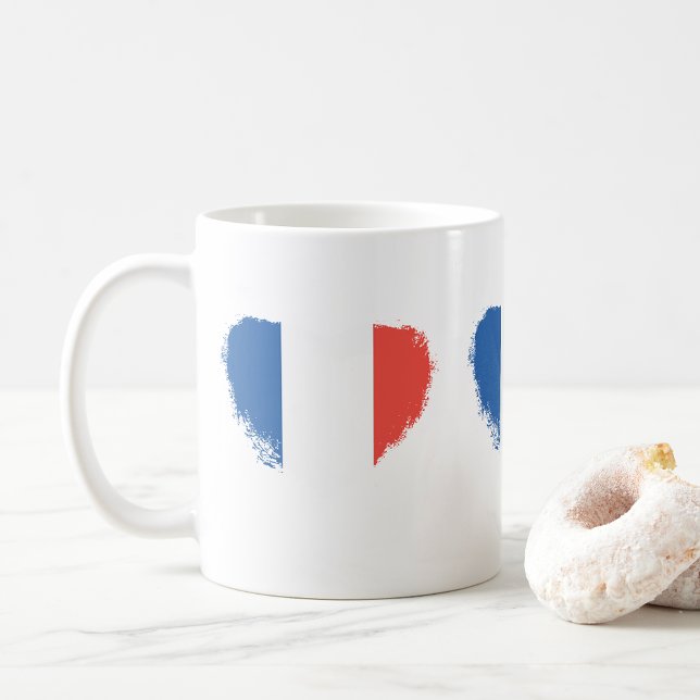 Happy Bastille Day Hearts Coffee Mug (Creator Uploaded)