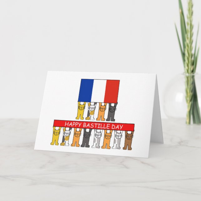 Happy Bastille Day July 14th Card (Front)