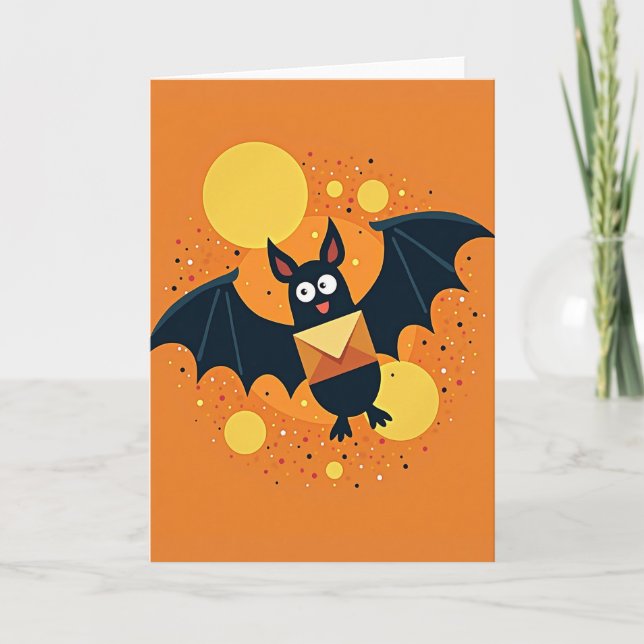 Happy Bat Mail Card (Front)