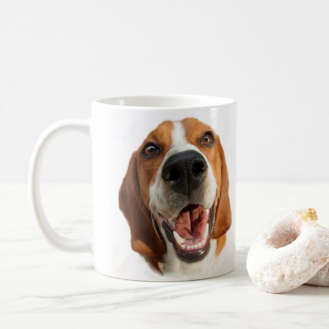 Happy Beagle Coffee Mug (With Donut)