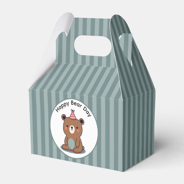 Happy Bear Day Favour Box (Back Side)