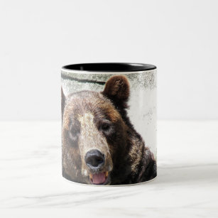 Happy Bear Two-Tone Coffee Mug