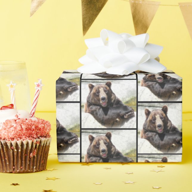 Happy Bear Wrapping Paper (Birthday Party)