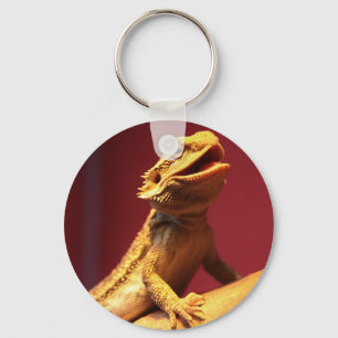 Happy Bearded Dragon Key Ring