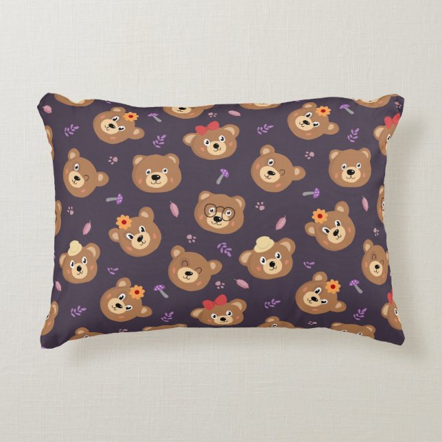 Happy Bears Decorative Cushion (Front)