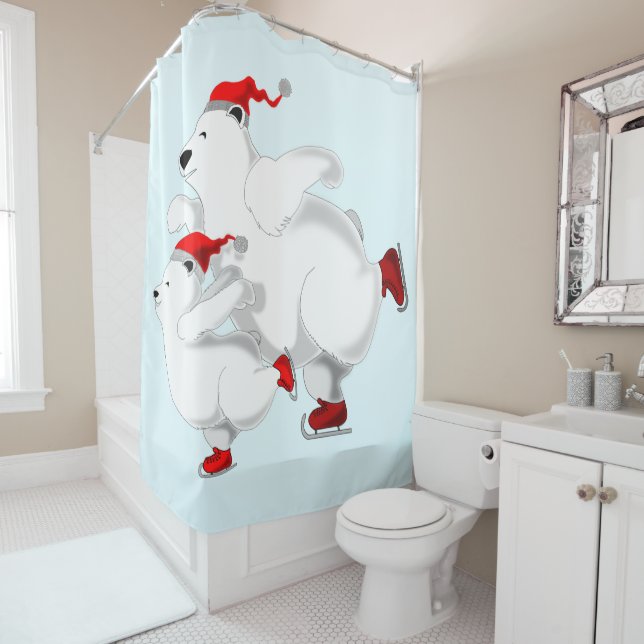 Happy Bears Shower Curtain (In Situ)