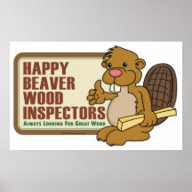 Happy Beaver Poster