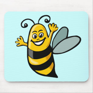 Happy Bee - Customised Mouse Pad