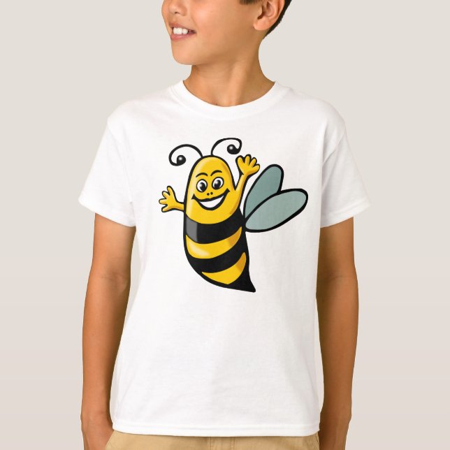 Happy Bee - Customised T-Shirt (Front)