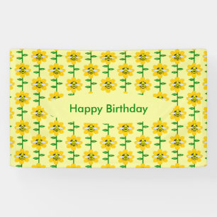 Happy Bee Day Birthday Bumblebee Custom Banner