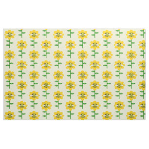 Happy Bee Day Birthday Bumblebee Fabric