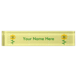 Happy Bee Day Birthday Bumblebee Nameplate