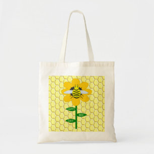 Happy Bee Day Birthday Bumblebee Tote Bag