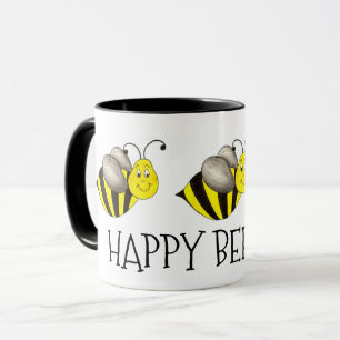 Happy Bee-Day Bumblebee Bday Bee Birthday Party Mug