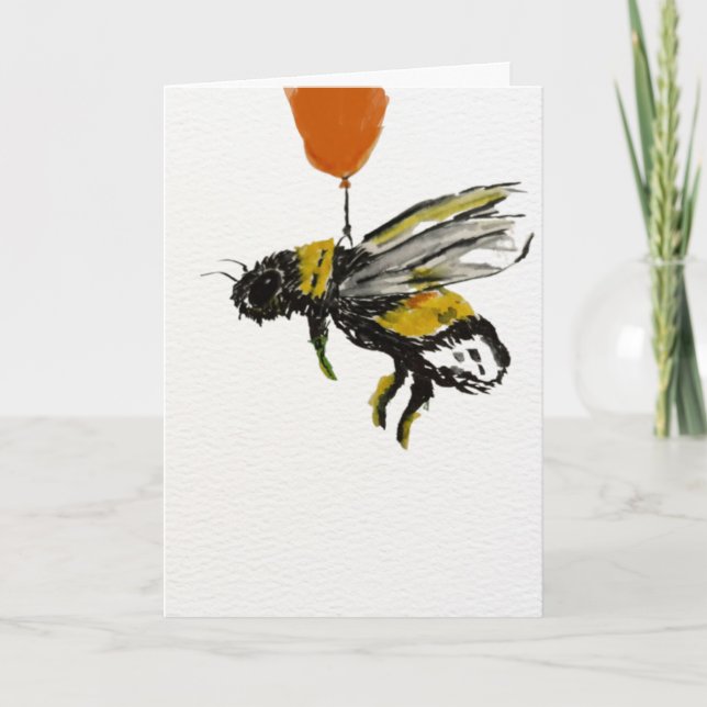 Happy Bee-Day Card (Front)