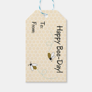 Happy Bee-Day Gift Tag