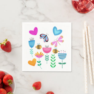 Happy Bee Garden Napkin