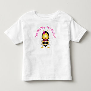 Happy Bee Girl Toddler T-Shirt