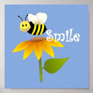 Happy Bee/ Nursery Decor
