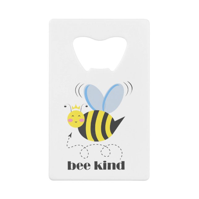 Happy bee princess with crown and slogan Bee Kind (Front)