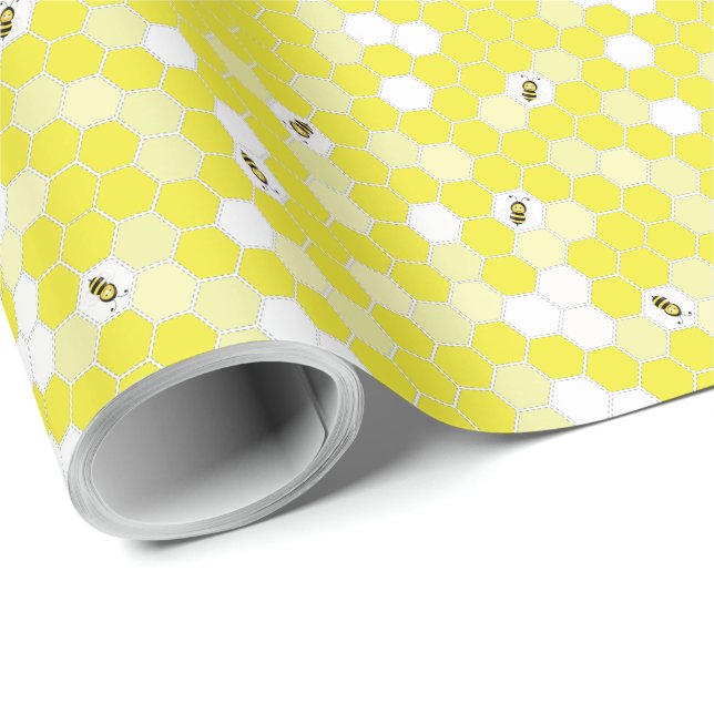 Happy Bee wrapping paper (Roll Corner)