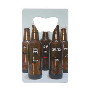 Happy Beer Bottles Credit Card Bottle Opener