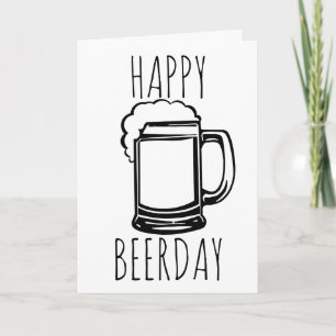 Happy Beerday Card