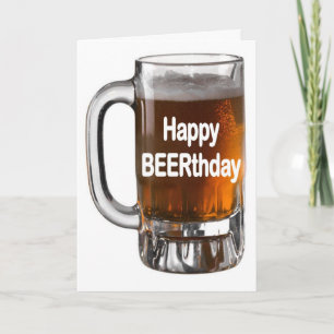 Happy BEERTHDAYBeer Birthday card